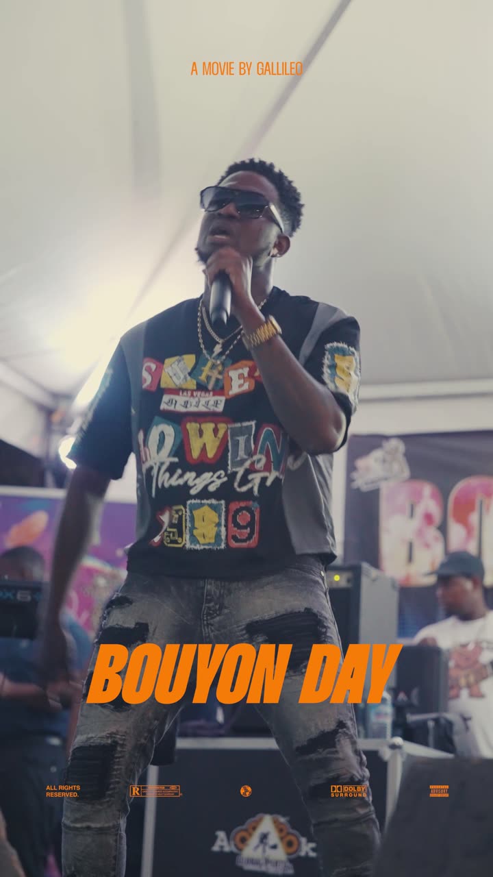Artist performing on stage at Bouyon Day